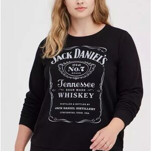 Torrid Black Jack Daniel's Graphic Sweatshirt